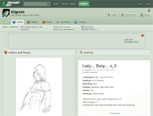 Tablet Screenshot of k0gent4.deviantart.com