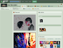 Tablet Screenshot of mcr-fan-club.deviantart.com