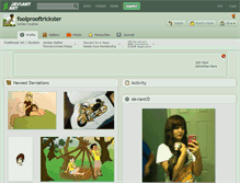 Tablet Screenshot of foolprooftrickster.deviantart.com