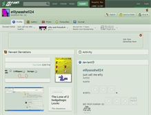 Tablet Screenshot of eillyseashell24.deviantart.com