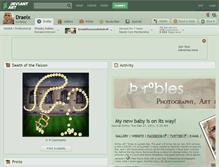 Tablet Screenshot of draelx.deviantart.com