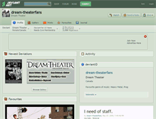 Tablet Screenshot of dream-theaterfans.deviantart.com