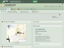 Tablet Screenshot of emeraldfire2065.deviantart.com