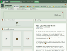 Tablet Screenshot of phaethorn.deviantart.com