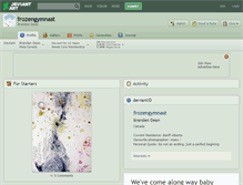 Tablet Screenshot of frozengymnast.deviantart.com