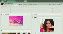 Desktop Screenshot of enchanted-mermaid.deviantart.com