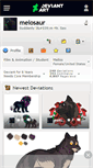 Mobile Screenshot of melosaur.deviantart.com