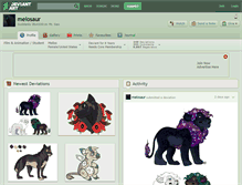 Tablet Screenshot of melosaur.deviantart.com