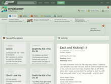 Tablet Screenshot of crystalcooper.deviantart.com