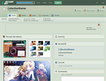 Tablet Screenshot of collectiontheme.deviantart.com