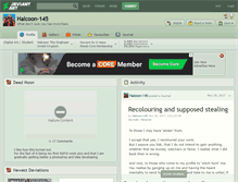Tablet Screenshot of halcoon-145.deviantart.com