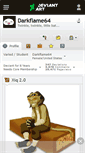 Mobile Screenshot of darkflame64.deviantart.com
