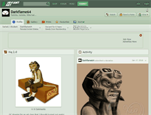 Tablet Screenshot of darkflame64.deviantart.com