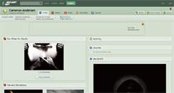 Desktop Screenshot of cameron-andersen.deviantart.com
