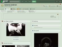 Tablet Screenshot of cameron-andersen.deviantart.com