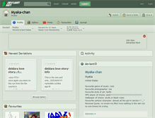 Tablet Screenshot of myaka-chan.deviantart.com