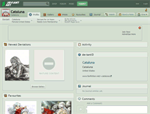 Tablet Screenshot of cataluna.deviantart.com