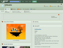 Tablet Screenshot of letitbeatles.deviantart.com