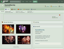 Tablet Screenshot of dazzledeternity.deviantart.com