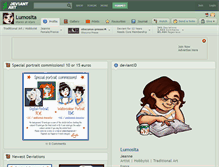 Tablet Screenshot of lumosita.deviantart.com