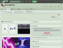 Tablet Screenshot of darkvoidstudios.deviantart.com