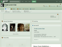 Tablet Screenshot of frodo-lovers-club.deviantart.com