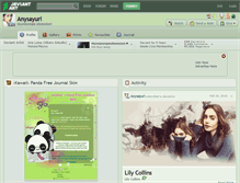 Tablet Screenshot of anysayuri.deviantart.com