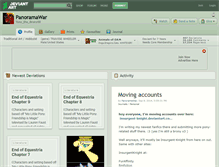 Tablet Screenshot of panoramawar.deviantart.com