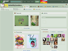 Tablet Screenshot of hellokittyzombie.deviantart.com