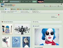Tablet Screenshot of lora-zombie.deviantart.com