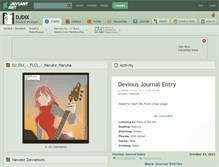 Tablet Screenshot of djdix.deviantart.com