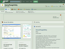 Tablet Screenshot of dannyphangirlkitty.deviantart.com