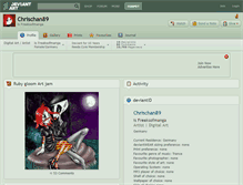 Tablet Screenshot of chrischan89.deviantart.com