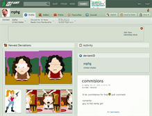 Tablet Screenshot of mphg.deviantart.com