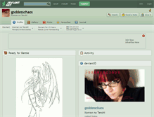 Tablet Screenshot of goddesschaos.deviantart.com