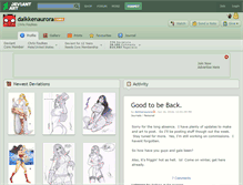 Tablet Screenshot of daikkenaurora.deviantart.com