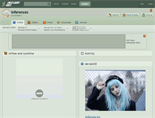 Tablet Screenshot of inferences.deviantart.com