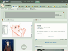 Tablet Screenshot of nekopin.deviantart.com