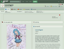 Tablet Screenshot of leonayagami.deviantart.com