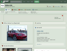 Tablet Screenshot of miata-club.deviantart.com