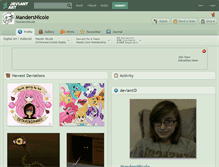 Tablet Screenshot of mandersnicole.deviantart.com