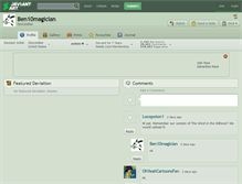 Tablet Screenshot of ben10magician.deviantart.com