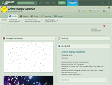 Tablet Screenshot of anime-manga-superfan.deviantart.com