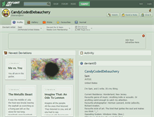 Tablet Screenshot of candycodeddebauchery.deviantart.com