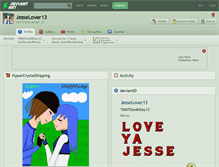 Tablet Screenshot of jesselover13.deviantart.com