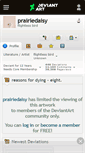 Mobile Screenshot of prairiedaisy.deviantart.com