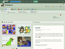 Tablet Screenshot of fantasaurus.deviantart.com