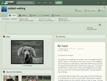 Tablet Screenshot of oddball-walking.deviantart.com