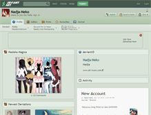 Tablet Screenshot of nadja-neko.deviantart.com