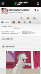 Mobile Screenshot of mini-moonwalker.deviantart.com